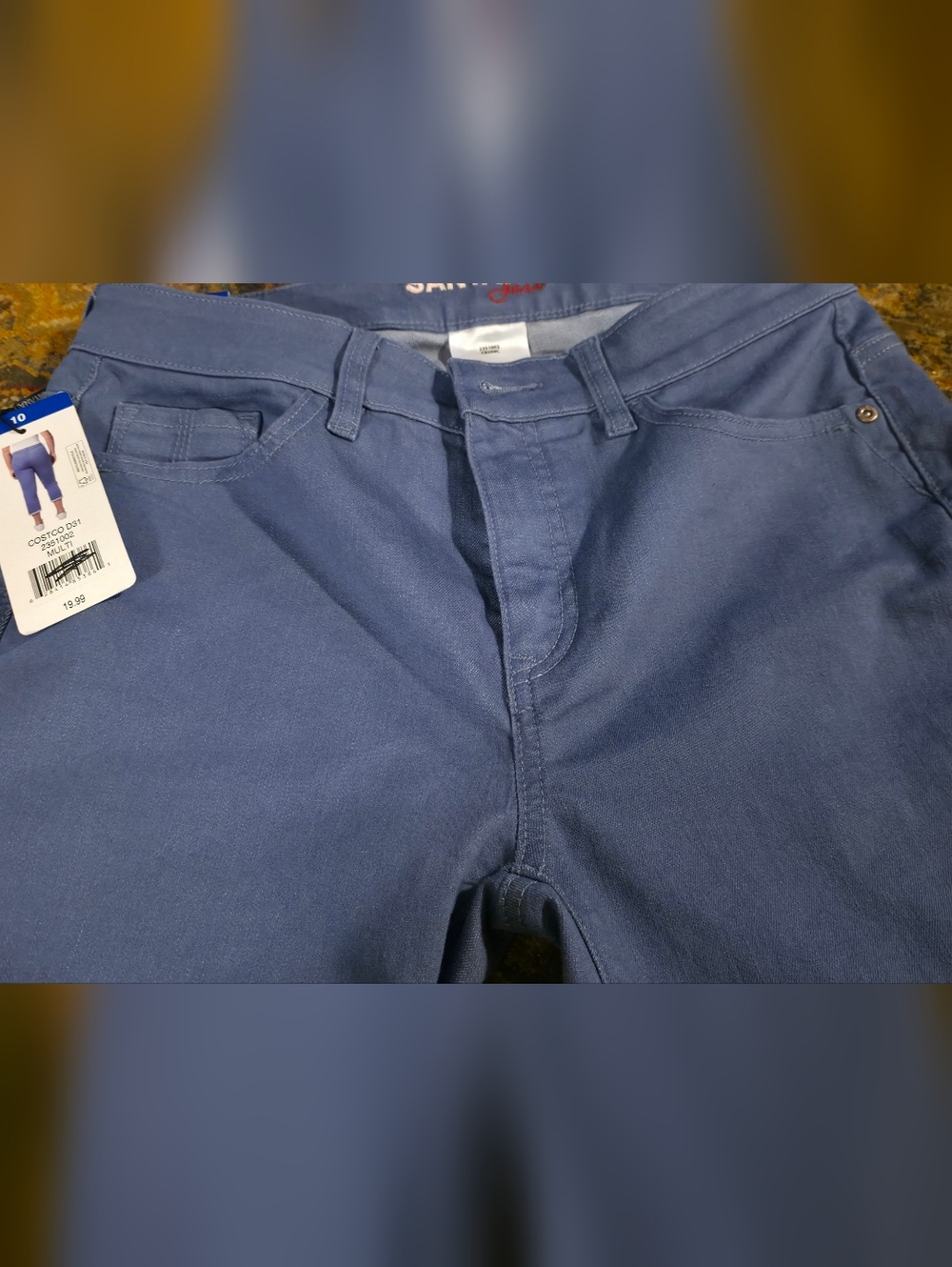 4/$25 Deal! Casual Slim Capri Pants in Periwinkle Blue NwT - Picture 5 of 11